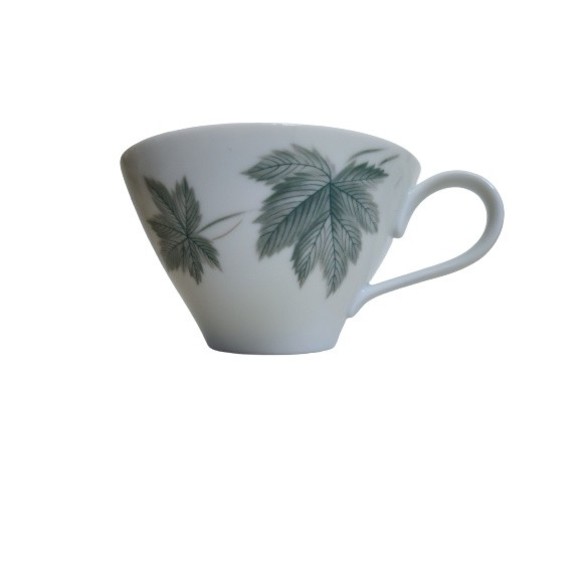 Noritake Cookin Serve Japan Bone China Wild-Ivy Tea Cup White Green - Picture 1 of 5